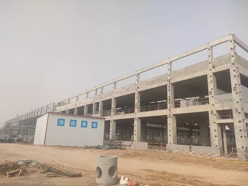 Prefab болат құрылымы Қойма ғимараты